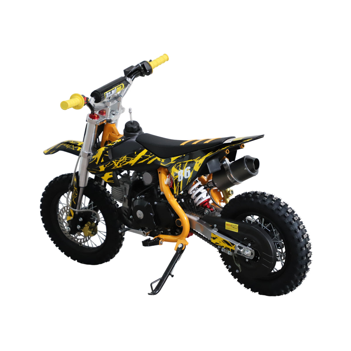 POHJOLA MOTORS Minikrossi 110cc, 4-tahti, 80km/h, Keltainen