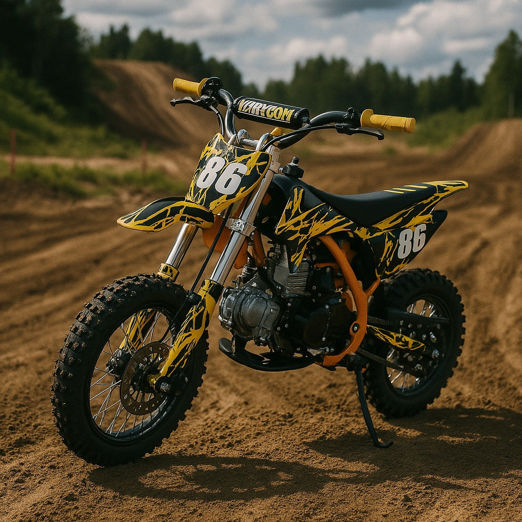 POHJOLA MOTORS Minikrossi 110cc, 4-tahti, 80km/h, Keltainen