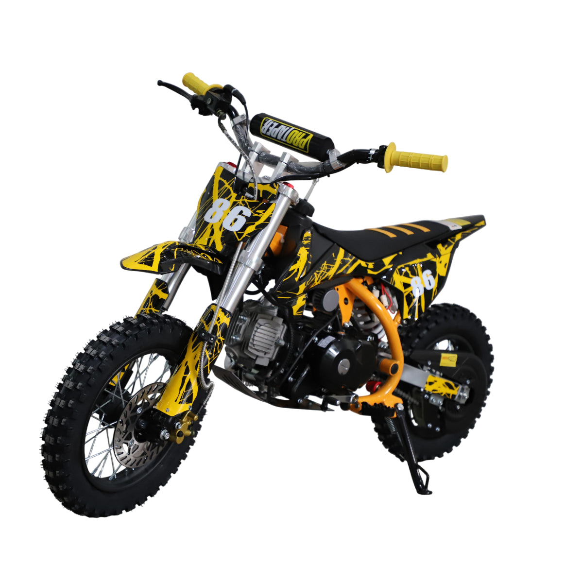 POHJOLA MOTORS Minikrossi 110cc, 4-tahti, 80km/h, Keltainen