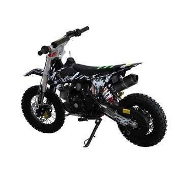 Minikrossi 110cc 4-takts – halvautomatisk, 80 km/h, hydrauliska skivbromsar, svart