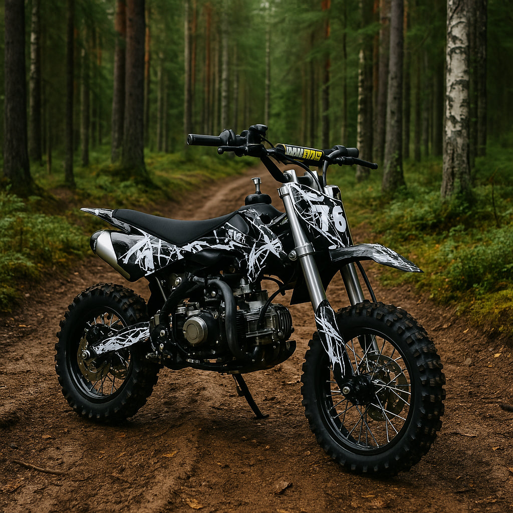 POHJOLA MOTORS Minikrossi 110cc, 4-tahti, 80km/h, Musta