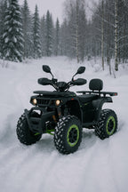 POHJOLA MOTORS Mönkijä 250CC, 4-Tahtimoottori, 4+R, Musta/Vihreä