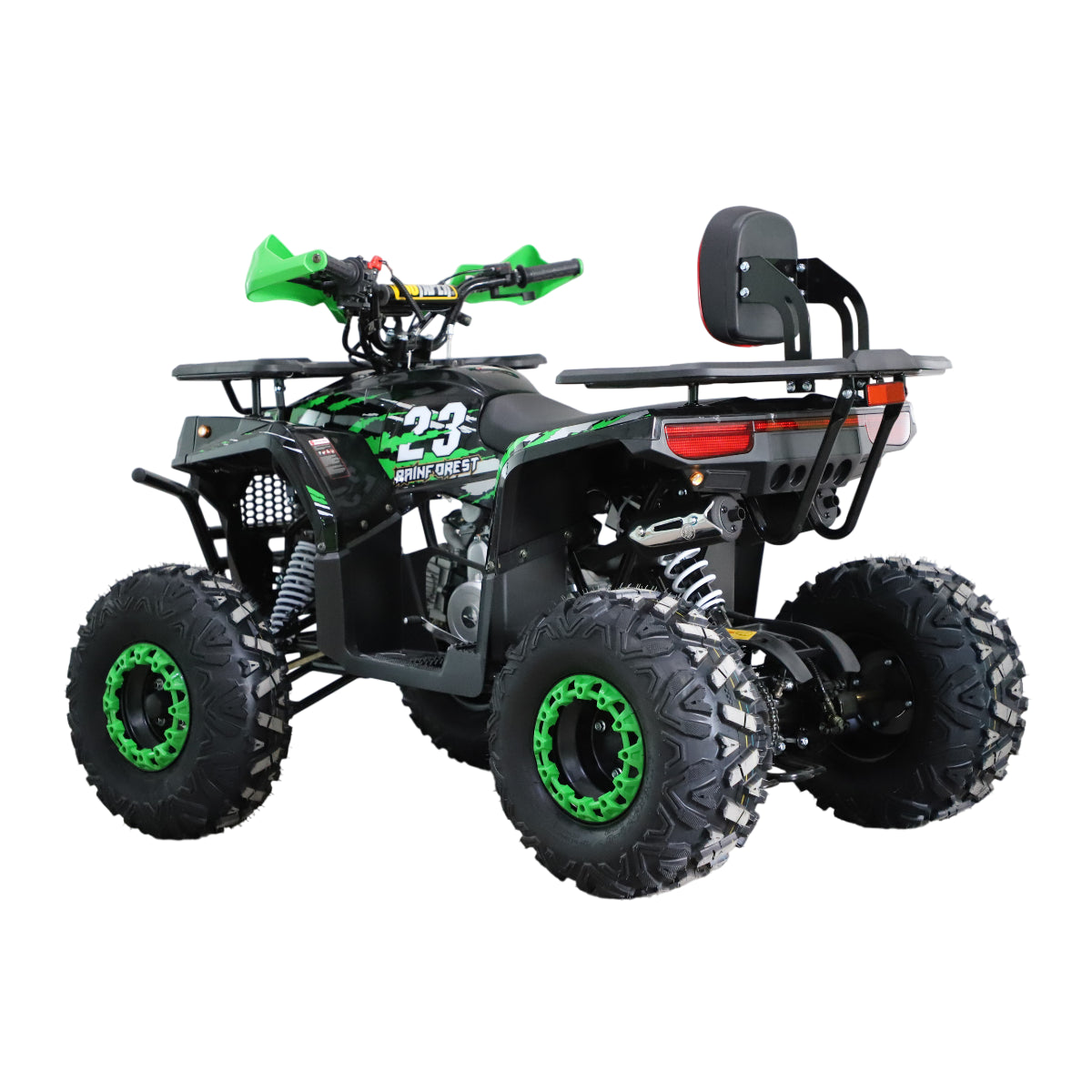 POHJOLA MOTORS Lasten Mönkijä 125CC, Puoliautomaatti, Musta/Vihreä