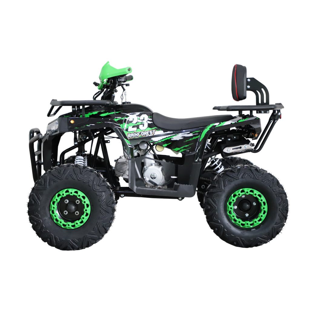 POHJOLA MOTORS Lasten Mönkijä 125CC, Puoliautomaatti, Musta/Vihreä