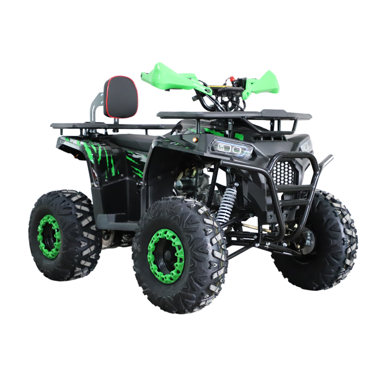 POHJOLA MOTORS Lasten Mönkijä 125CC, Puoliautomaatti, Musta/Vihreä