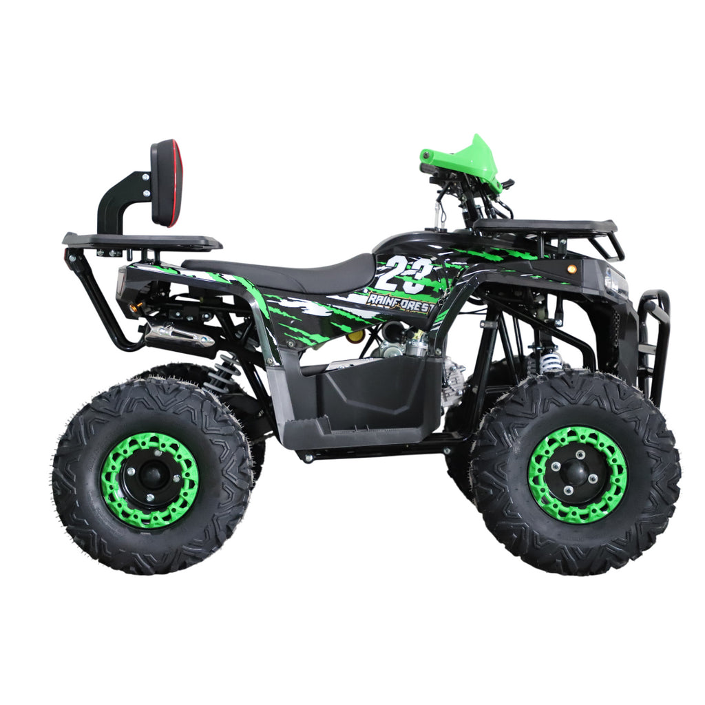 POHJOLA MOTORS Lasten Mönkijä 125CC, Puoliautomaatti, Musta/Vihreä