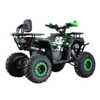 POHJOLA MOTORS Lasten Mönkijä 125CC, Puoliautomaatti, Musta/Vihreä