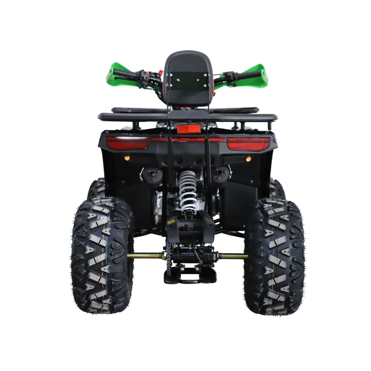Barnmoped 125cc – halvautomatisk, 3+1 växlar, 65 km/h, svart-grön