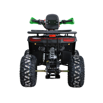 Barnmoped 125cc – halvautomatisk, 3+1 växlar, 65 km/h, svart-grön