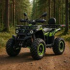 POHJOLA MOTORS Mönkijä 180CC 4-tahti, Automaatti, Sähköstartti, Musta Vihreä