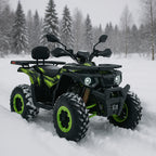 POHJOLA MOTORS Mönkijä 180CC 4-tahti, Automaatti, Sähköstartti, Musta Vihreä