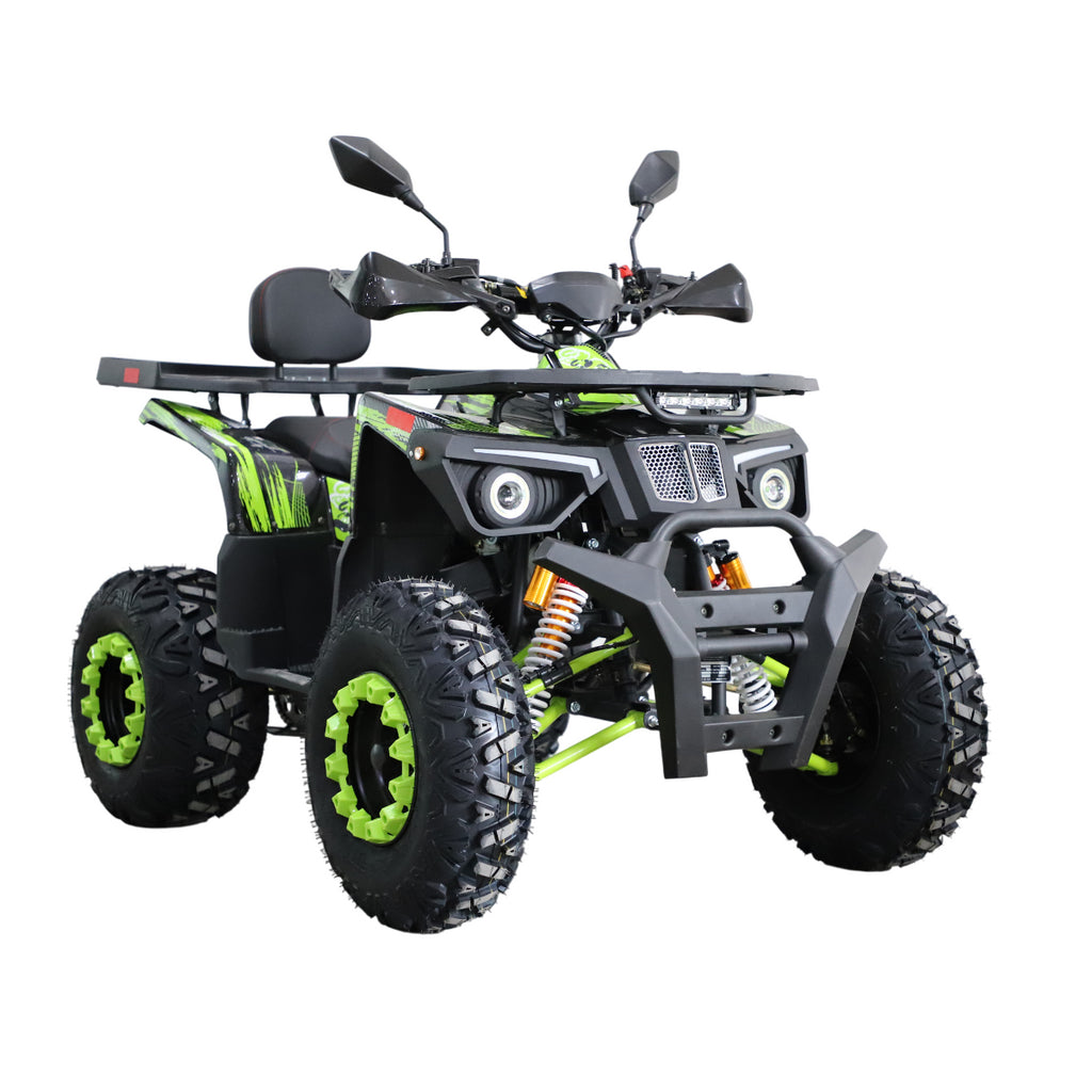 POHJOLA MOTORS Mönkijä 180CC 4-tahti, Automaatti, Sähköstartti, Musta Vihreä