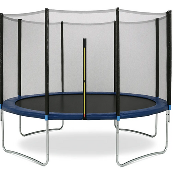 Trampoliini Premium turvaverkolla – galvanoitu runko, 60 jousta, 150 kg