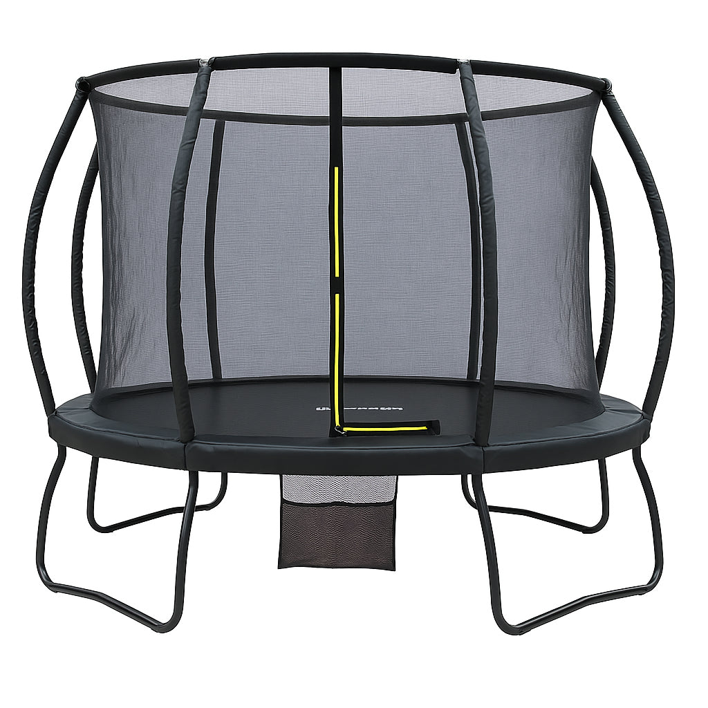 POHJOLAPULSE SPORTS LUXUS Trampoliini Ø 427cm Turvaverkolla MUSTA EDITION