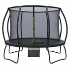POHJOLAPULSE SPORTS LUXUS Trampoliini Ø 427cm Turvaverkolla MUSTA EDITION
