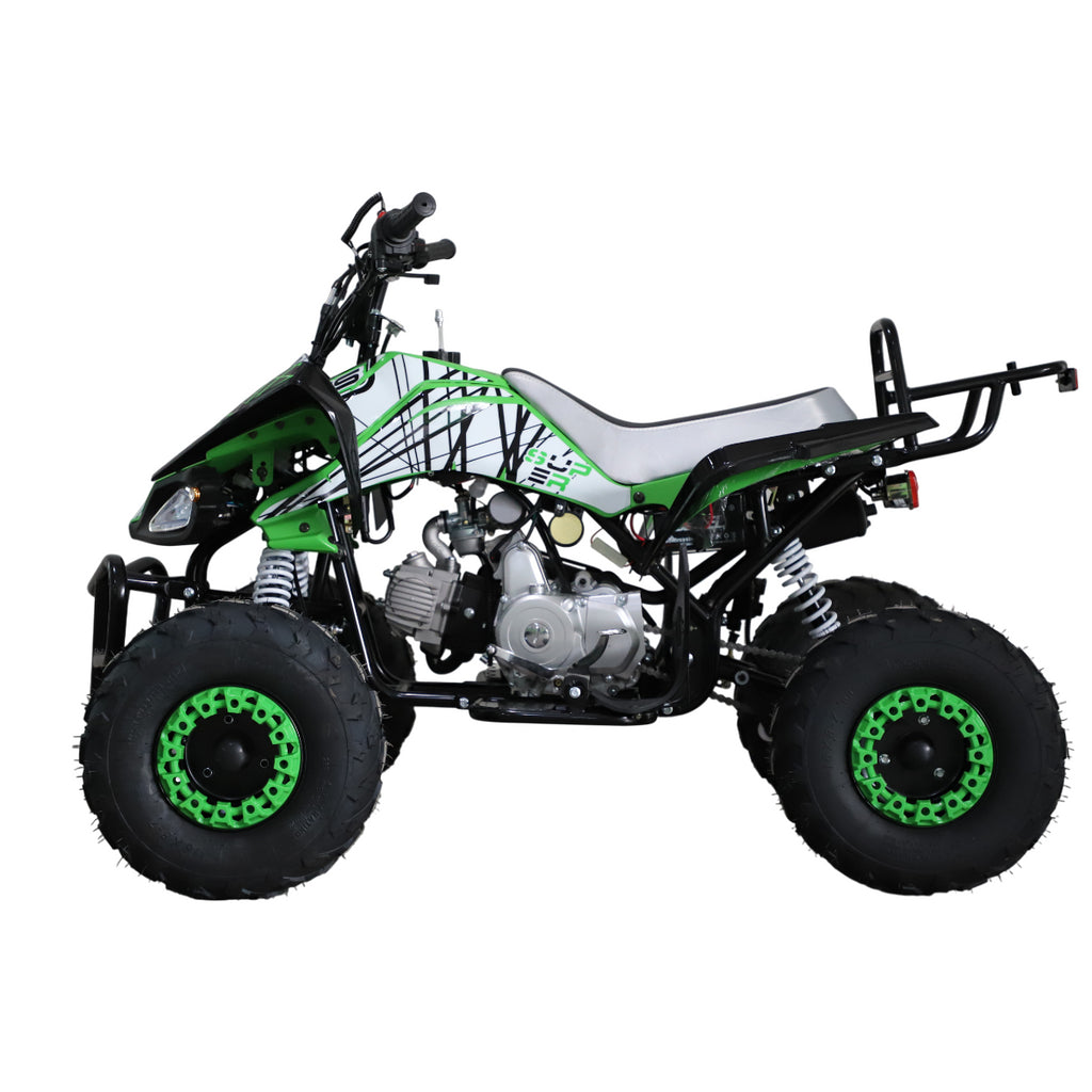 POHJOLA MOTORS Lasten Mönkijä 4-tahti, 110CC, Puoliautomaatti, Musta/Vihreä