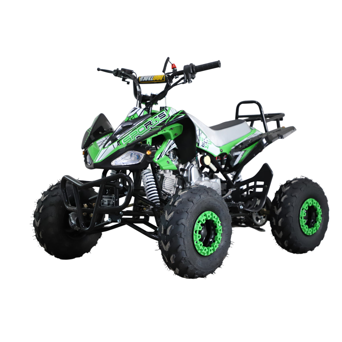 POHJOLA MOTORS Lasten Mönkijä 4-tahti, 110CC, Puoliautomaatti, Musta/Vihreä