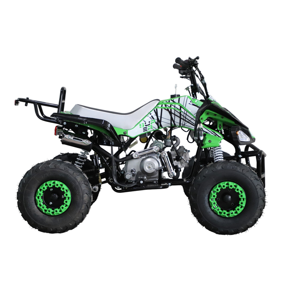 POHJOLA MOTORS Lasten Mönkijä 4-tahti, 110CC, Puoliautomaatti, Musta/Vihreä