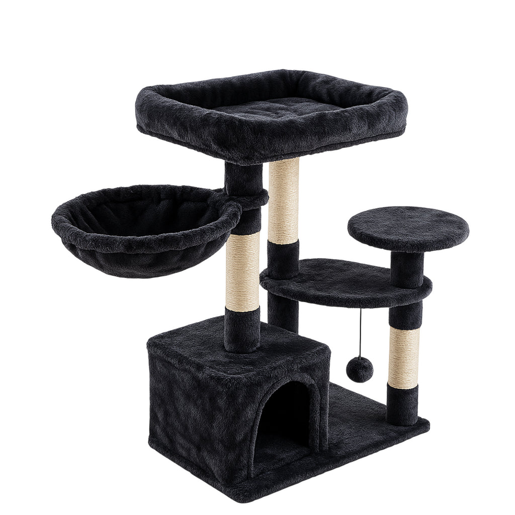 POHJOLAN LEMMIKKITARVIKE Kissan kiipeily-/raapimispuu 83 cm, tumman harmaa