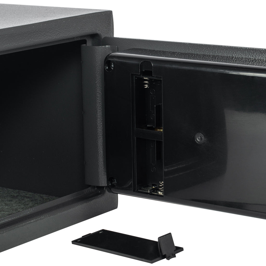 POHJOLA INDOOR Kassakaappi / Turvakaappi Digitaalilukolla, 31x20x20cm, Harmaa