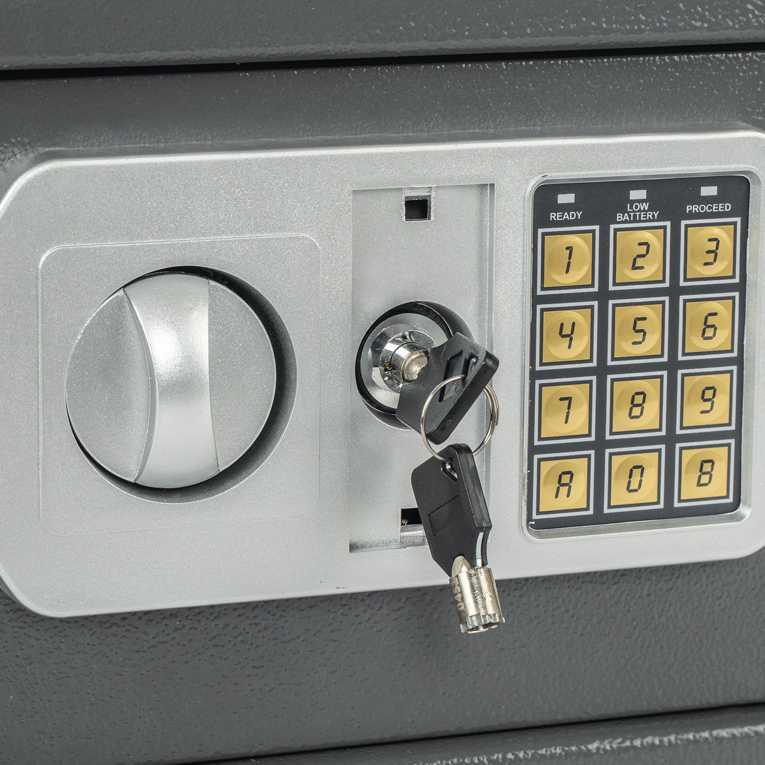 POHJOLA INDOOR Kassakaappi / Turvakaappi Digitaalilukolla, 31x20x20cm, Harmaa