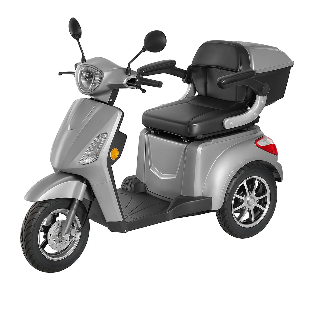 POHJOLA MOTORS Senioriskootteri Varashälyttimellä 1000W, 25km/h, 48V20AH, Harmaa