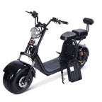 POHJOLA MOTORS Sähköskootteri DUO 1000W, 25km/h, 60V12AH Tupla-akuilla Musta