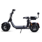 POHJOLA MOTORS Sähköskootteri DUO 1000W, 25km/h, 60V12AH Tupla-akuilla Musta