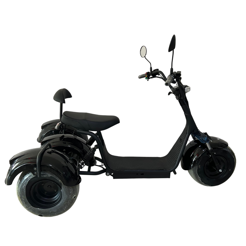 Pohjola Motors Sähköskootteri Trike 60V20AH Tehoakulla Musta