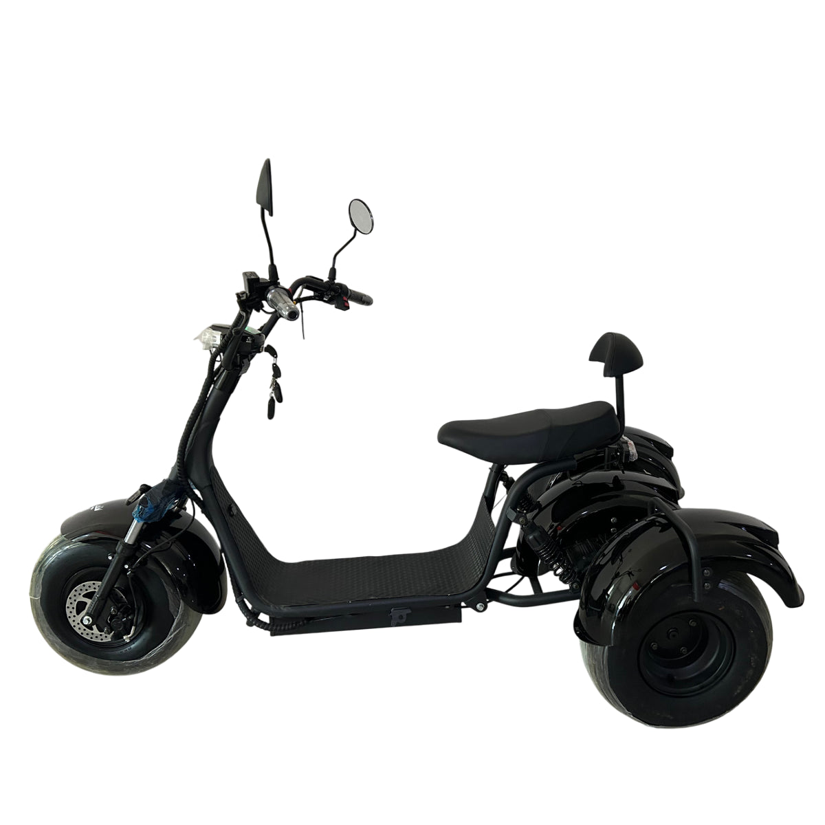 POHJOLA MOTORS Sähköskootteri Trike 60V20AH Tehoakulla Musta