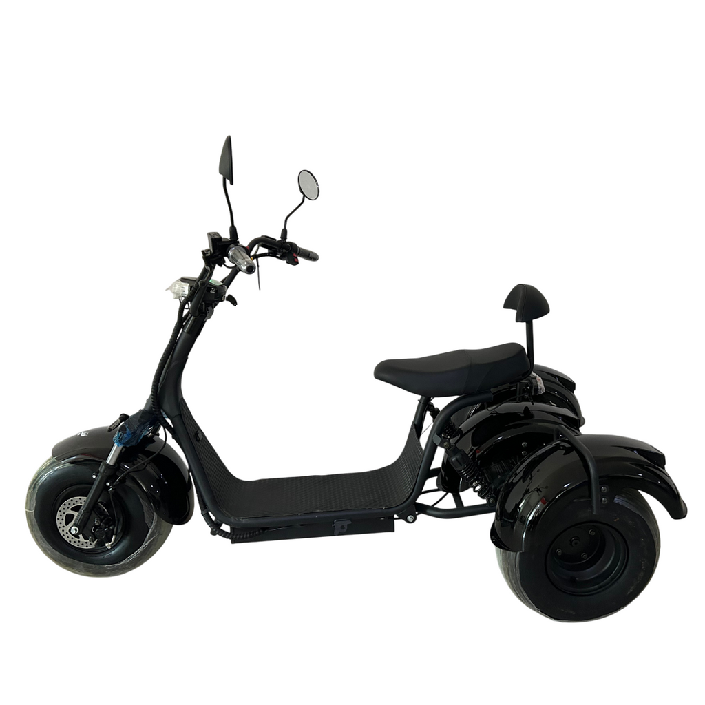 Pohjola Motors Sähköskootteri Trike 60V20AH Tehoakulla Musta