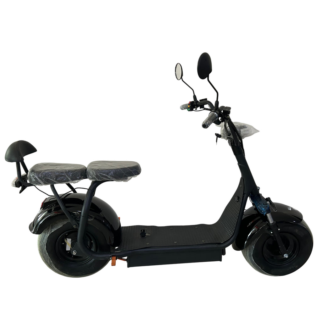 POHJOLA MOTORS Sähköskootteri Turbo 2000W, 25km/h, 20AH Tehoakulla, Musta