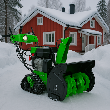 Snöslunga 15 HV / 420 cc – banddrift, 85 cm arbetsbredd, elstart