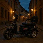 OUTLET! POHJOLA MOTORS Senioriskootteri 1000W, 16km/h, 48V20AH, Musta