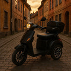 POHJOLA MOTORS Senioriskootteri Varashälyttimellä 1000W, 25km/h, 48V20AH, Musta