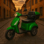 POHJOLA MOTORS Senioriskootteri Varashälyttimellä 1000W, 25km/h, 48V20AH, Vihreä