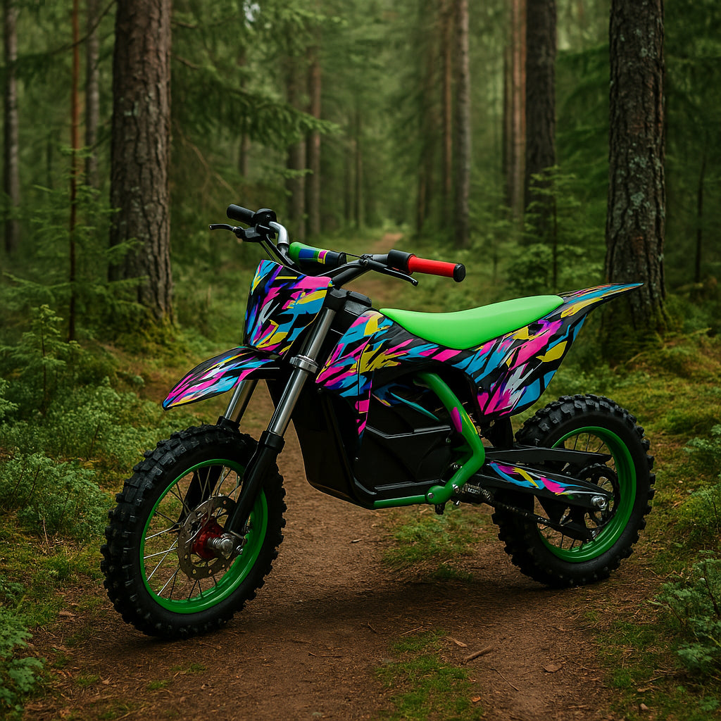 POHJOLA MOTORS Sähköminikrossi 800W, vihreä