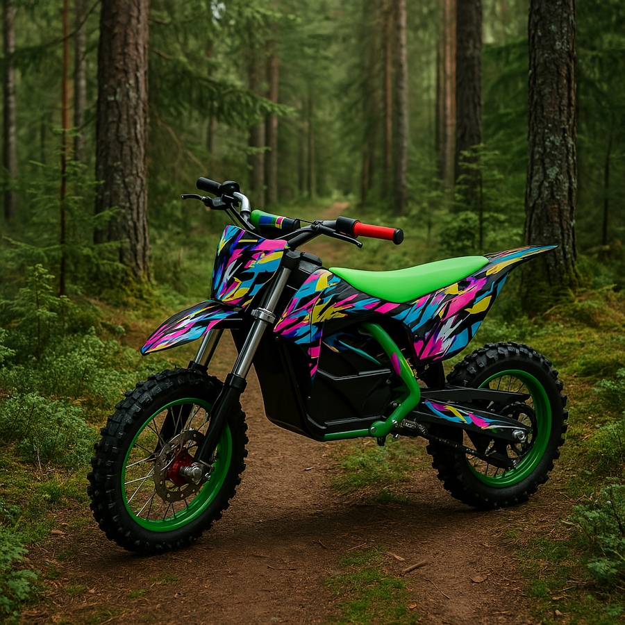 Elektrisk minikross 800 W – 30 km/h, 25 km räckvidd, 3 hastighetsnivåer
