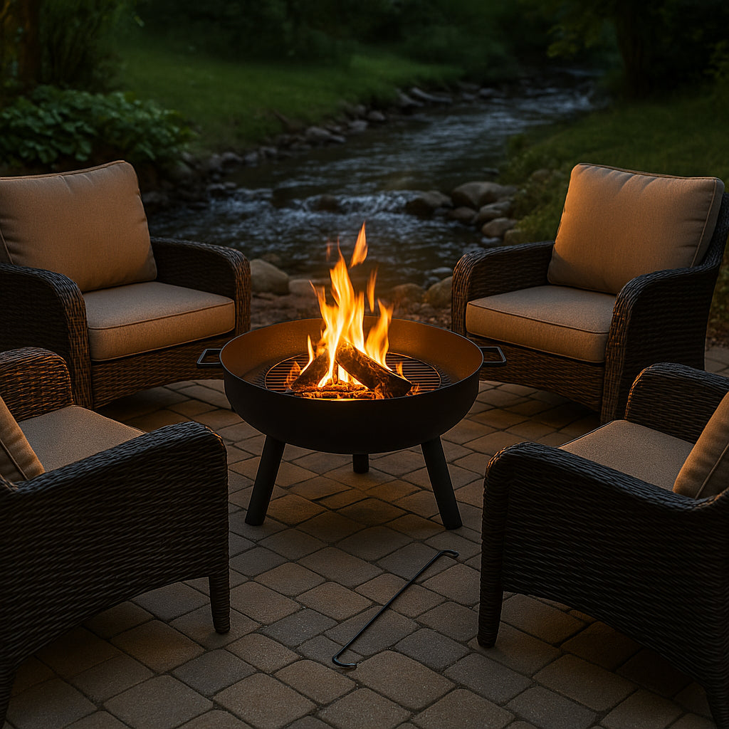 POHJOLA GARDEN Ulkotulisija BASIC 60 x 60 x 35 cm, musta