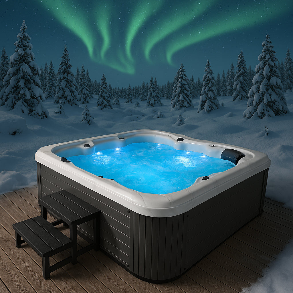 PREMIUM Ulkoporeallas  6:lle Terassille, 34 suutinta, Harmaa WIFI Balboa