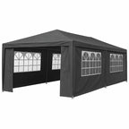 POHJOLA GARDEN Juhlateltta / Paviljonki irrotettavilla sivuilla 3x6m PE, harmaa