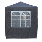 POHJOLA GARDEN POP-UP Juhlateltta Irrotettavilla Sivuseinillä, 2 x 2 m, Antrasiitti