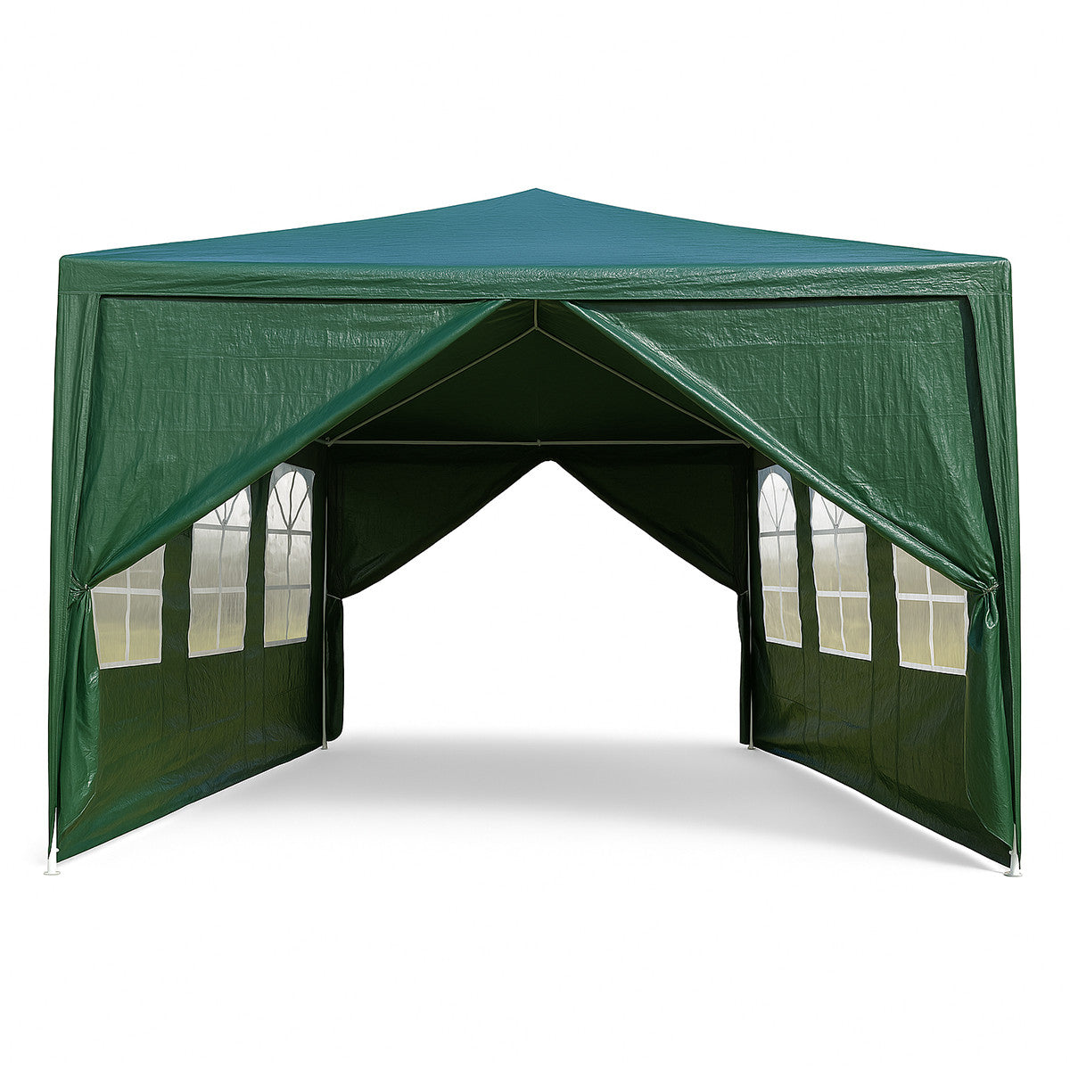 POHJOLA GARDEN Juhlateltta / Paviljonki irrotettavilla sivuilla 3x6m PE, Vihreä