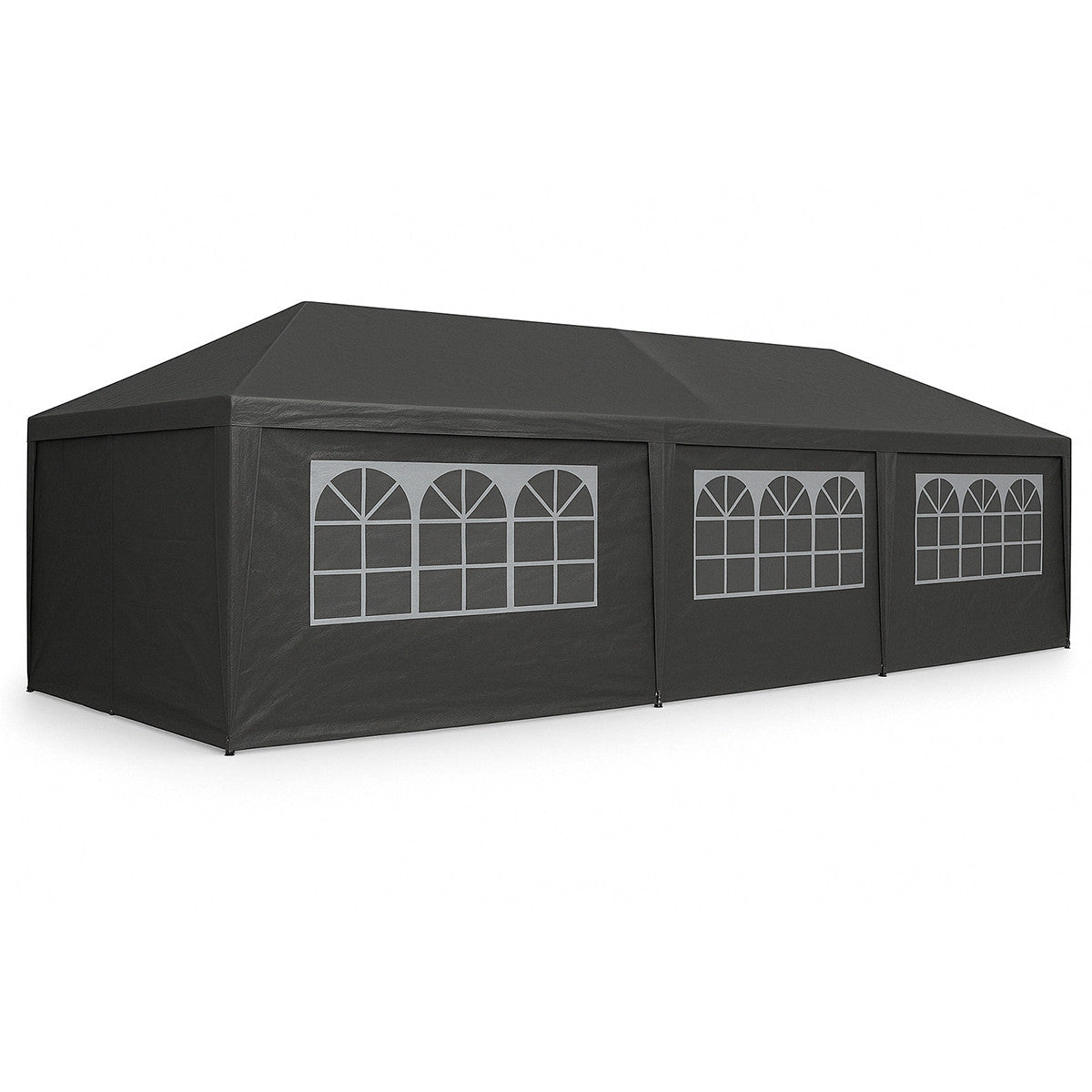 POHJOLA GARDEN Juhlateltta / Paviljonki irrotettavilla sivuilla 3x9m PE, harmaa