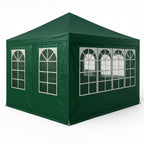 POHJOLA GARDEN Juhlateltta / Paviljonki irrotettavilla sivuilla 3x4m PE, vihreä