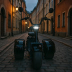 OUTLET! POHJOLA MOTORS Sähköskootteri Trike 60V20AH tehoakulla musta, asiakaspalautus/B-laatu, lue tarkempi tuotekuvaus!