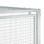 Koirankoppi/ulkotila antrasiitti 197x396x110 cm galvanoitu teräs