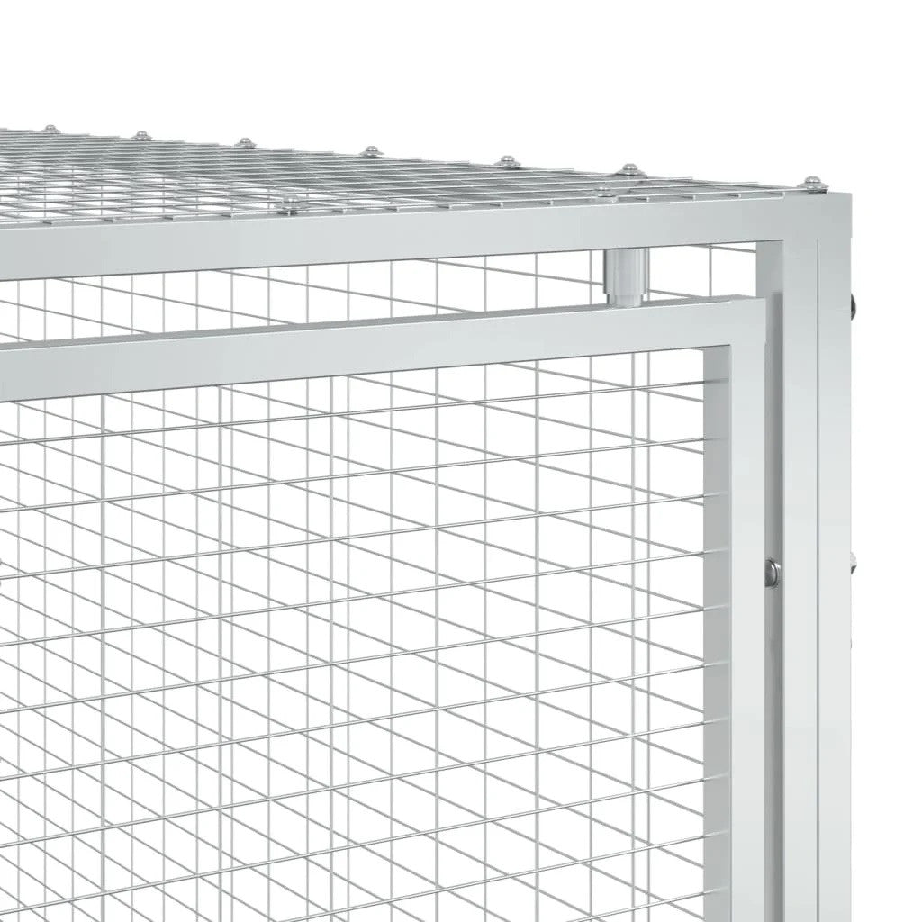 Koirankoppi/ulkotila antrasiitti 197x396x110 cm galvanoitu teräs