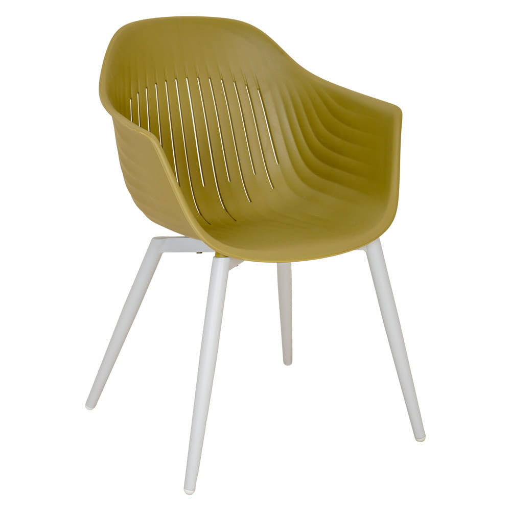 BALLENA puutarhatuolisetti 4kpl, kierrätysmuovi, oliivinvihreä