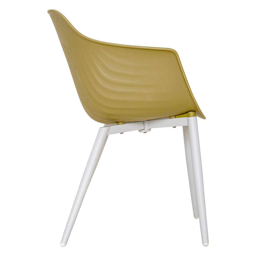 BALLENA puutarhatuolisetti 4kpl, kierrätysmuovi, oliivinvihreä